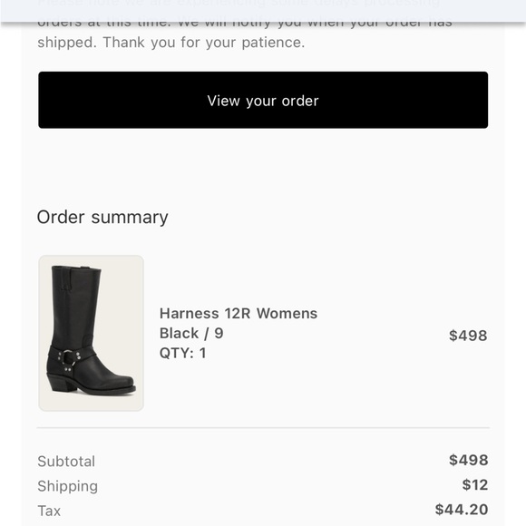 Frye Black Leather Women's Boots - Picture 2 of 4